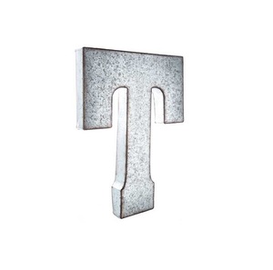 Galvanice Wall Decorative 'T "Metal Más tarde para la venta Exportadores de alfabetos galvanizados de calidad superior de la India - Product Image 1