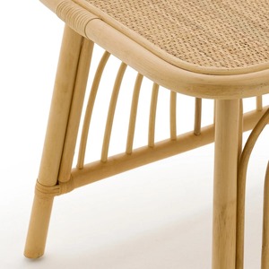 Mesa auxiliar con marco tejido de ratán de alta calidad, estilo relajado para sala de estar y decoración al aire libre, para café, parque, hotel, uso doméstico - Product Image 3