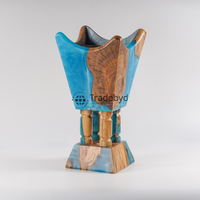 Brûleur à Bakhoor en bois et résine époxy fait main de luxe, élégant porte-encens décoratif, qualité supérieure, anti-odeur Tradebyd
