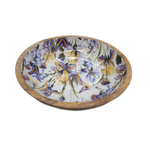 Bol à fruits de forme ronde en bois de conception unique fini noir pour table maison et hôtels nourriture et collations bols de service faits à la main - Product Image 4