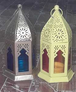 Moroccan Style Gold Candle Lantern Vintage <b>Tealight</b> Holder for Patio and Festive Decor Christmas & Wedding Outdoor Candle Holder - Product Image 4