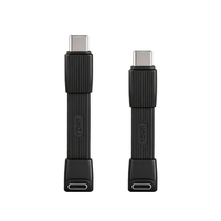Cable de Datos USB Tipo C a Tipo C de 240W, Cable Corto FPC, Transferencia de Datos 80G 8K, Carga Rápida de 5A, Material TPE para Laptop/Teléfono