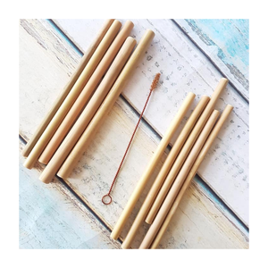 Pajita de bambú hecha a mano: Pajita de bambú natural de Vietnam, ideal para comedor ecológico y uso familiar reutilizable, elección sin toxinas - Product Image 4