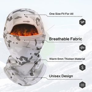 Pasamontañas personalizado de 3 agujeros para adultos, gorro de esquí de invierno, táctica de cara completa, transpirable, impermeable, estilo de imagen - Product Image 2