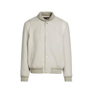 Chaqueta de Invierno Estilo Letterman de Alta Calidad con Cuello Alto, Logotipo Frontal con Impresión Personalizada, 100% Algodón, la Mejor Calidad para Hombre - Product Image 1