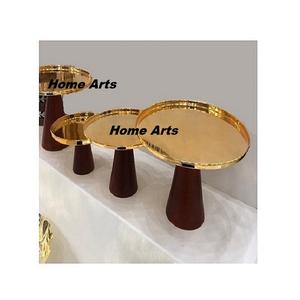 ชุดที่วางเค้กโลหะและไม้ทรงกลม3ขนาด - Product Image 3