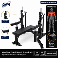 Kommerzielle Fitness-Plattengeladene Multifunktions-Drückmaschine mit Verstellbarem Trainingsgestell