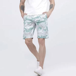 Pantalones cortos Cargo de lona con estampado Multicolor de calle alta para hombre de diseñador 2024, algodón transpirable, cintura elástica, bolsillo caliente de punto - Product Image 5