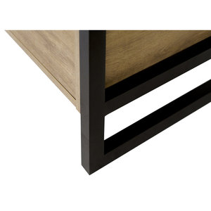 Aukse Executive <b>Desk</b> <b>DESK</b>-0004 Modern Rectangular Solid Wood Office <b>Desk</b> with Built-In <b>Electrical</b> Outlets - Product Image 6