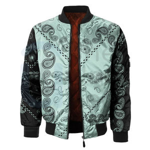Chaqueta Bomber de Invierno para Hombre de Alta Calidad, Cuello Alto, Impresión Frontal Personalizada, a la Moda, para Carreras, Ciclismo, Otoño, Aire Libre, Estilo Urbano - Product Image 1