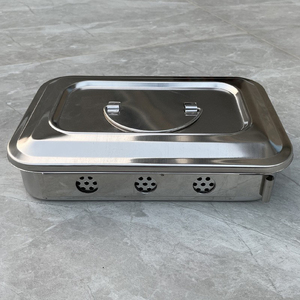 Wholesale Manual <b>Power</b> Source Stainless Steel Disinfection Boxes Covers Square Disinfection Surgical Trays Square <b>Plates</b> - Product Image 4