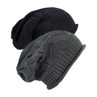 Bonnets tendance : Accessoire d'hiver douillet en tricot doux, forme flexible et ajustement confortable
