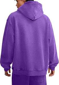 Nouveau sweat à capuche décontracté pour homme, fabriqué au Pakistan 2025, haute qualité, logo frontal, en molleton 430g, 100% coton, délavé à l'acide, style vintage, automne - Product Image 2