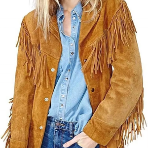 Chaqueta de invierno de mujer de alta calidad personalizada de cuero lavado y cortavientos con diseño en relieve - Product Image 6