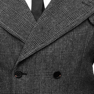 Abrigo de moda para hombre-Abrigo de invierno cálido y elegante para hombre, chaqueta gruesa y suave con cuello de solapa/transpirable - Product Image 5