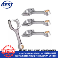 Kit de révision moteur complet : vilebrequin, bielle, segments de piston, chaîne de distribution, soupapes d'admission et d'échappement pour Hyundai Kia G4KJ 2.4L