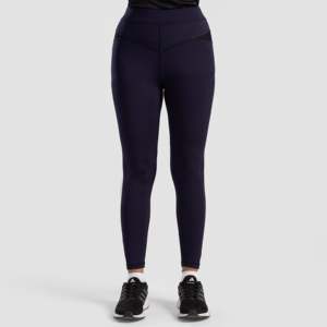 Leggings de compression Flexbelle Navy Slim Fit à taille haute, sans couture, effet push-up, pour le sport, en Spandex/Nylon - Product Image 2