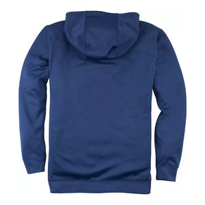 เสื้อฮู้ดแบบสวมหัวสำหรับผู้ชายผ้าขนแกะสีดำเสื้อฮู้ดแบบวินเทจสำหรับฤดูหนาว - Product Image 2