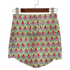 Shorts enveloppants imprimés à la main, multi-boho, hippie, festival, ethniques, shorts enveloppants faits à la main, pantalons en coton, cordon de serrage, toutes tailles - Product Image 6