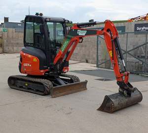 รถขุดขนาดเล็ก Kubota U27-4 ขายดี น้ำหนัก 2.7 ตัน แบบตีนตะขาบ พร้อมระบบไฮดรอลิก สำหรับงานก่อสร้างและจัดสวน - Product Image 5