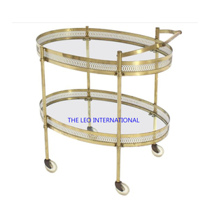 Chariot de Bar en métal pour servir des repas, des collations ou un chariot au design moderne - Product Image 6