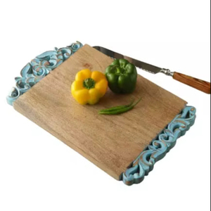 Handmade Mango Wood Chopping <b>Board</b> Customised for Fruits Vegetables Cheese Dishwasher Safe Durable Easy to Clean - Product Image 1