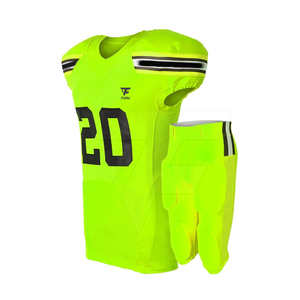 Conjunto de uniforme de equipo y práctica de talla grande con diseño impreso transpirable de camisetas de fútbol americano de alta calidad personalizado - Product Image 3