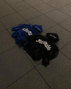 Streetwear personnalisé sweats à capuche avec fermeture éclair et fermeture éclair en strass vintage pour hommes avec patch de broderie en éponge française avec fermeture éclair Boxy - Product Image 5