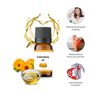 Aceite Portador de Caléndula 100% Puro y Natural, Infusionado en Frío, Certificado GMP, ISO, HALAL, para el Cuidado de la Piel, Reafirmante, Aplicación a Granel, Venta al por Mayor, Exportación - Product Image 2