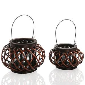 Gravure à chaud Design suspendu fleur motif Style classique Vintage métal maison lanterne décorative petite lanterne décorative artisanale - Product Image 3