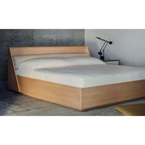 The Verne <b>Queen</b>/King <b>Size</b> <b>Bed</b> Modern Luxury Elegant Minimalist Design with Soft Upholstered Storage MDF Wood Style - Product Image 3