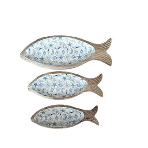 Bandeja de servicio de madera de nueva forma al por mayor bandeja de laca utensilios de cocina para fiesta en casa vacaciones de fábrica de Vietnam - Product Image 6