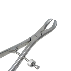 Settter acier inoxydable réduction manuelle de verrouillage de vitesse pince à mâchoire dentelée incurvée Instrument chirurgical de base pour la chirurgie - Product Image 5