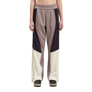 Pantalon de survêtement évasé en toile à taille haute élastique pour femme, hiver, OEM, personnalisation de marque, écologique, séchage rapide, léger, en gros - Product Image 1