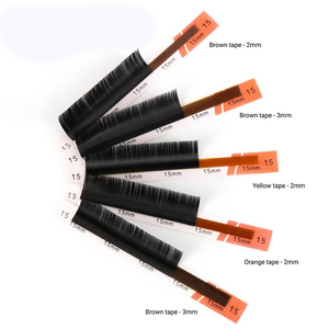 Extensions de cils noires mates, marque privée, conception gratuite, vente en gros, premium, coréen, PBT, extension de cils - Product Image 1