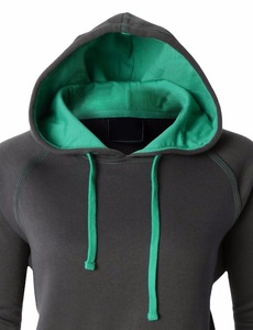 Nouvelle mode : Sweat à capuche décontracté pour femme, hiver, manches longues, coupe ample, couleur unie, imprimé sur le devant, en molleton 100 % coton écologique - Product Image 5