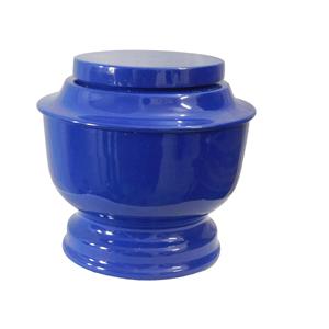 Aluminum Adult Classic Design Cramation Urns With Blue Color Finished High Quality Metal Cremation Urns - Product Image 1