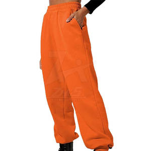 Pantalon de survêtement pour femmes de style unique sur mesure avec taille élastique Design avant plat pour la saison d'hiver Personnalisé votre propre logo - Product Image 5