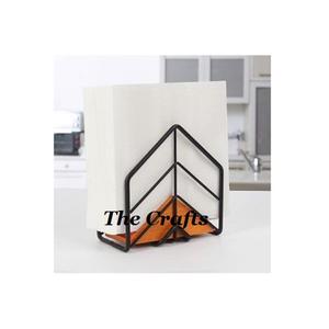 Porte-serviettes de conception classique en fer porte-papier de soie de couleur noire avec porte-serviettes de la plus haute qualité en vrac - Product Image 3