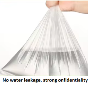 ถุงพลาสติกโพลีแบนแบบย่อยสลายได้พลาสติกแบบแบนมีเป้าพับด้านข้างสำหรับอาหารกลับบ้านและซูเปอร์มาร์เก็ต - Product Image 6