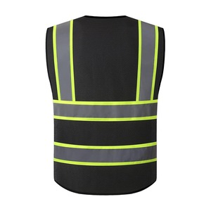 Hi Viz Chaleco DE SEGURIDAD unisex transpirable Suministro de fábrica Ropa DE TRABAJO Diseño de alta visibilidad Cinta reflectante Premium - Product Image 5