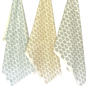 Serviettes de cuisine rectangulaires en coton 100% réutilisables à séchage rapide, écologiques, en provenance d'Inde - Product Image 1