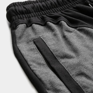 <b>Black</b> and Grey High Street Solid Panel <b>Shorts</b> for <b>Men</b> Soft Stretch Fabric Breathable Quick Dry Elastic Waist Athletic Gym <b>Shorts</b> - Product Image 6