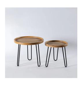 Lujosa Mesa decorativa de diseño simple con tapa de madera, mesa auxiliar personalizable para el mejor interior y exterior - Product Image 2