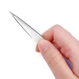 Pince à épiler les sourcils en acier inoxydable pince à épiler les sourcils grande précision pour les éclats et les poils faciaux incarnés - Product Image 2