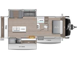 Nueva Caravana de Lujo Jayco Jay F-e-a-t-h-e-r 27MK 2026, Remolque de Viaje Tipo Lágrima para Acampar al Aire Libre, Mini Caravana - Product Image 2