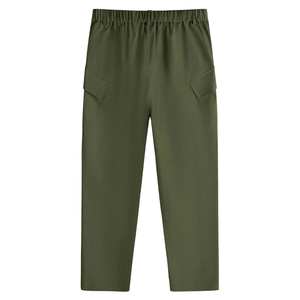 <b>Mens</b> Outdoor <b>Cargo</b> <b>Pants</b> Lightweight Utility Work Trousers Multi Pocket Casual Straight Fit Durable Travel Daily Wear <b>Green</b> - Product Image 2