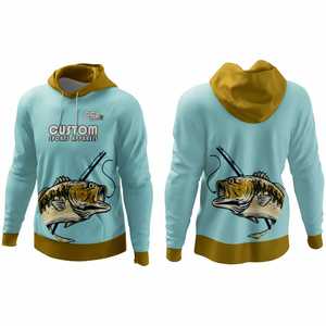 Most Attractive Digital Sublimation Printing <b>Fishing</b> Men's <b>Sweet</b> Shirts Custom DTF Printing Quick Dry <b>Fishing</b> Polyester Hoodies - Product Image 1