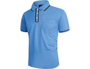 Polo de golf con logotipo personalizado de la mejor calidad, informal, manga corta, estampado de seda, estampado en color poliéster sólido - Product Image 3