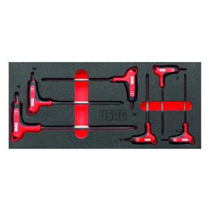 ชุดประแจหกเหลี่ยมแบบฟองน้ำสองสี ยี่ห้อ Usag แบบคละสี 6 ชิ้น - Product Image 1